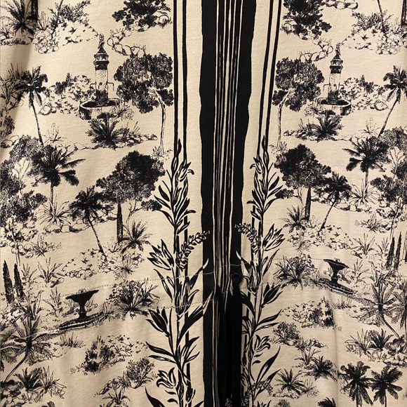 Tory Burch T-Shirt Dress, Size Small, White & Navy - Picture 3 of 5